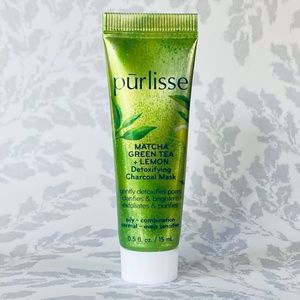 5 for $15 🦋 PURLISSE | Matcha Green Tea + Lemon Detoxifying Charcoal Mask